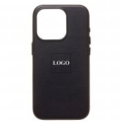 Чехол-накладка - SM002 экокожа SafeMag для Apple iPhone 15 Pro (черная) — 1