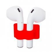 Держатель - силиконовый для наушников Apple AirPods (красный) — 2