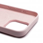 Чехол-накладка ORG Silicone Case SafeMag с анимацией для Apple iPhone 15 Pro (светло-розовая) — 3