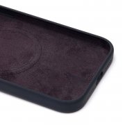 Чехол-накладка Silicone SafeMag с анимацией для Apple iPhone 15 (черная) — 3