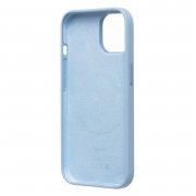 Чехол-накладка Silicone SafeMag с анимацией для Apple iPhone 15 (светло-синяя) — 2