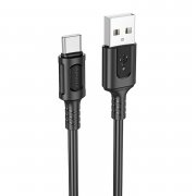 Кабель Borofone BX111 (USB - Type C) 100см 3A (черный) — 1