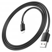 Кабель Hoco X96 (USB - lightning) 25см 2.4A (черный) — 2
