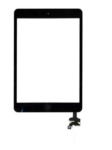 Тачскрин (сенсор) для Apple iPad mini с кнопкой (черный) — 1