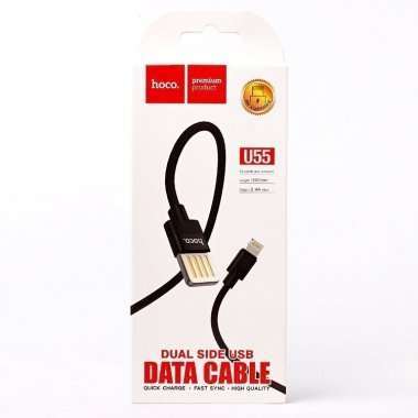 Кабель HOCO U55 Outstanding для Apple (USB - Lightning) черный — 4