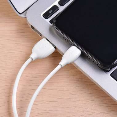 Кабель Borofone BX19 для Apple (USB - Lightning) белый &mdash; 4