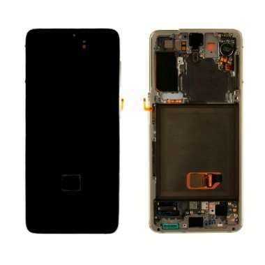 Дисплейный модуль с тачскрином для Samsung Galaxy S21 (G991B) (белый) &mdash; 1