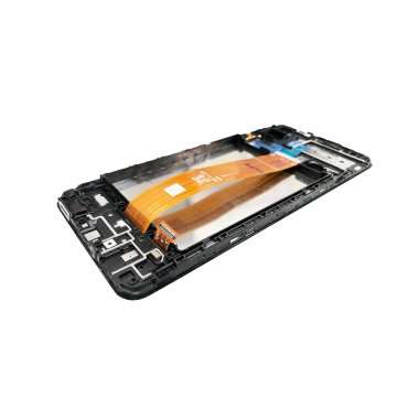 Дисплейный модуль с тачскрином для Samsung Galaxy M12 (M127F) (черный) (AA) — 3