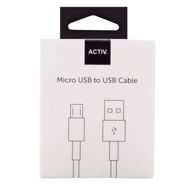 Кабель Activ Clean Line (USB - micro USB) (белый) — 3