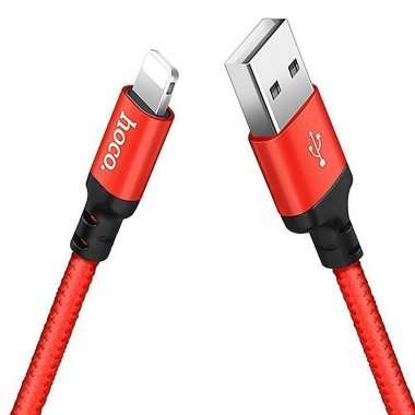 Кабель Hoco X14 Times Speed для Apple (USB - lightning) (красно-черный) — 5