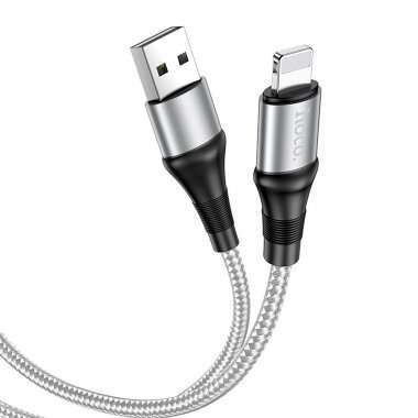 Кабель Hoco X50 (USB - lightning) 100см (серый) — 4