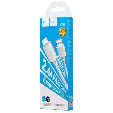 Кабель Hoco X88 (USB - micro USB) 100см (белый) — 3