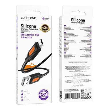 Кабель Borofone BX114 (USB - micro USB) 100см (черный) — 4