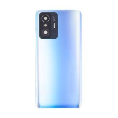 Задняя крышка для Xiaomi 11T (голубая) Премиум — 2