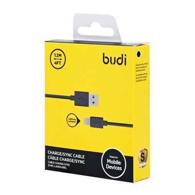 Кабель budi M8J023 (USB - lightning) 120см 2A (черный) — 2