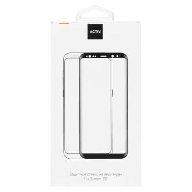 Защитное стекло Activ 3D для Samsung Galaxy S7 Edge (G935F) (черное) — 3